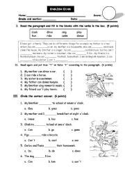 You wish to bring him to visit malacca during his month long visit. english exam - ESL worksheet by d3nn1s
