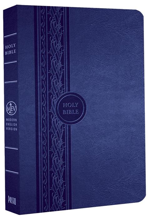 Mev Bible Thinline Reference Blue Modern English Version Charisma
