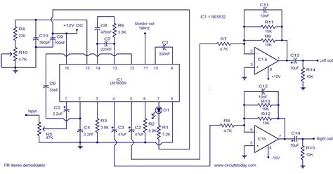Stereo Fm Radio Circuit Diagram Wiring View And Schematics Diagram