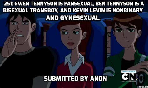 Lgbt Cartoon Network Headcanons — 251 Gwen Tennyson Is Pansexual Ben Tennyson Is A