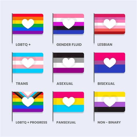Free Vector Flat Pride Flag Collection