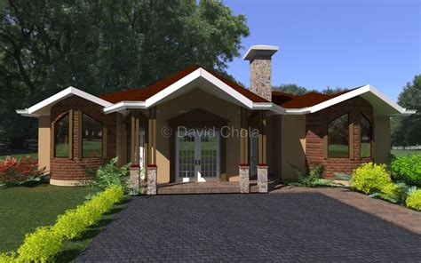 The Hexa 4 Bedroom Bungalow House Plan David Chola Architect
