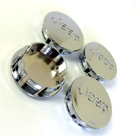 Set Of Jeep Alloy Wheel Centre Hub Caps Mm Chrome Covers With
