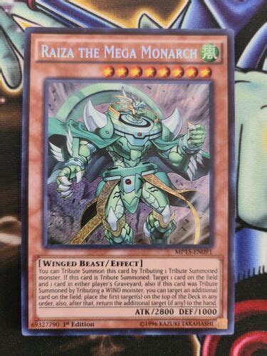 Raiza The Mega Monarch Mp15 En091 1st Secret Rare Nm Yugioh Card Ebay