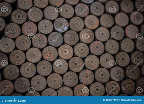 Old Used Rusty German Shells From Second World War Stock Photo Image