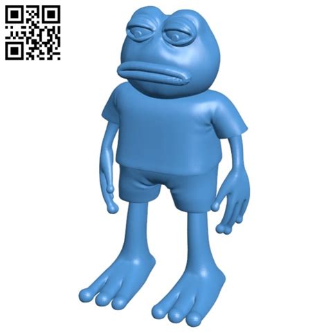 Pepe Frog B004987 File Stl Free Download 3d Model For Cnc And 3d