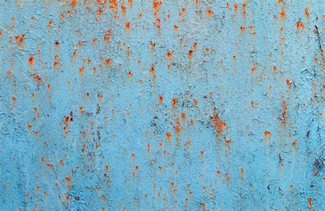 Blue Rusty Metal Texture Background Stock Image Image Of Obsolete
