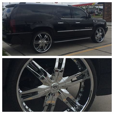 Chris Cadillac Escalade On 28s Big Rims Custom Wheels