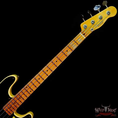 Fender Custom Shop Limited Edition 1951 Precision Bass P Bass Journeyman Relic Nocaster Blonde