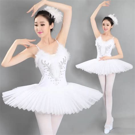 Adult Professional Swan Lake Tutu Ballet Costume Hard Organdy Platter Skirt Dance Dress 6 Layers