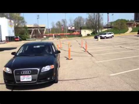 Most people take them both on the same day. Ohio Driver's License Maneuverability Test (Cones) - Practice | FunnyDog.TV