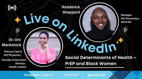 Linkedin Live Discussion Prep And Black Women With Dr Oni Blackstock