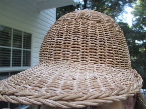 Hat Unique Hat Wicker Hat Wicker Brown Hat Polo Hat