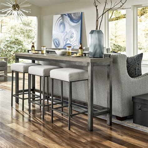 Bar Height Console Table With Stools Dorathyroegner 99