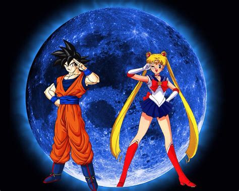 Sailor Moon And Goku Join Forces Sailor Moon Zelda Characters Character
