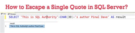 Https://tommynaija.com/quote/replace Single Quote In Sql