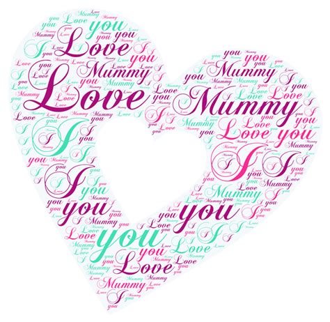 I Love You Word Art Add Your Own Colours And Text More
