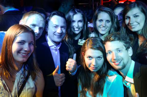 Party at the college with blonde teen girl; DSHS SnowTrex Köln in Partylaune - DSHS SnowTrex Köln