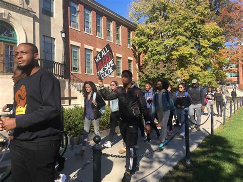 After Racist Incidents Uconn Students Rally For Changes