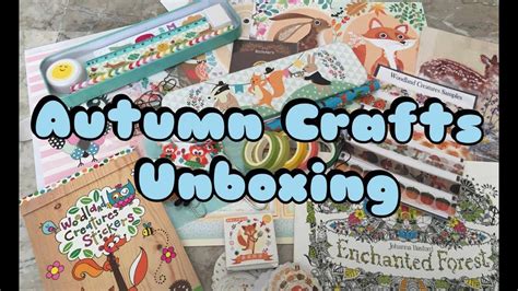 Unboxing Autumn Crafts Planner Subscription Box May Woodland