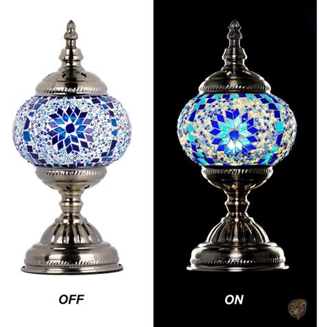 Marrakech Turkish Table Lamp Mosaic Glass Bedside Table Lamp Moroccan