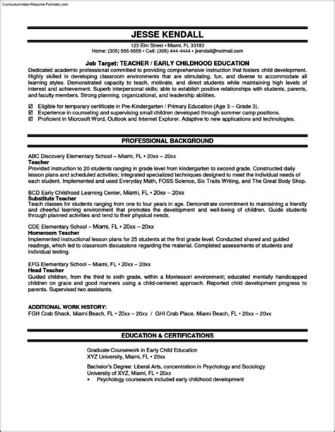 Teacher Resumes Templates Free Free Samples Examples And Format