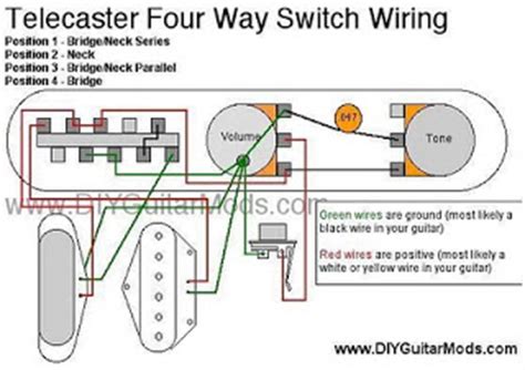 Switch monostable timer with 555 ic electronic schematic. TONE WARRIOR: Telecaster Modification - 4-Way Switching