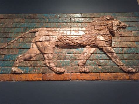 Panel With Striding Lion Ca 604 562 Bce Babylon Reign Of