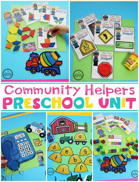 There are enough sheets to do several each day. Community Helpers Preschool Theme - Planning Playtime
