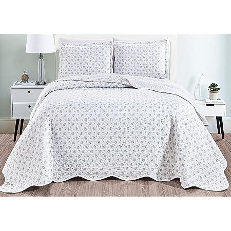 Amazon Com Masterplay 3 Piece Fine Printed Oversize 100 X 95 Quilt