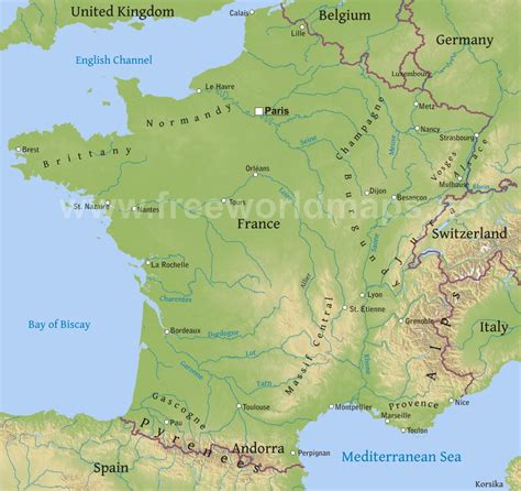 Physical Geography Of France