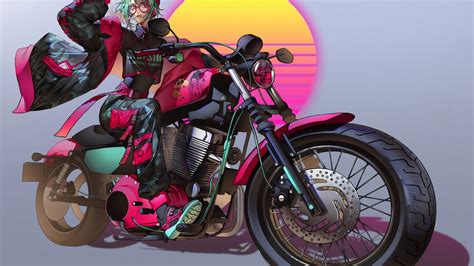 3840x2160 Anime Girl On Bike Art 4k 4k Hd 4k Wallpapers Images