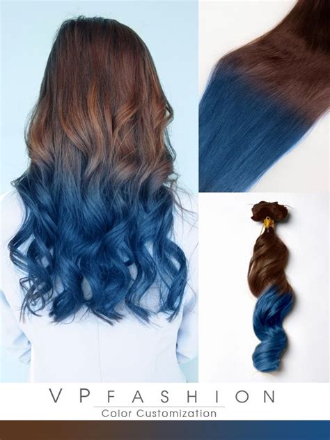 Blue black hair tips and styles. Pin on Hair
