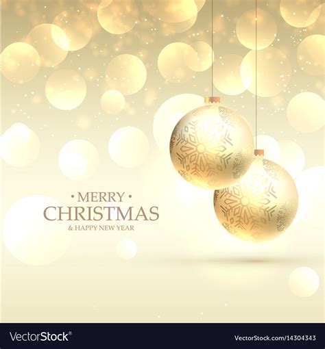 Beautiful Elegant Merry Christmas Greeting Card Vector Image