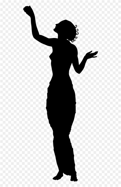 Silhouettewomanfemale Gambar Orang Nari Siluet Clipart 540648