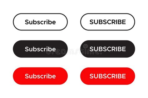 Subscribe Button Icon Vector For Web Or Mobile App Stock Vector