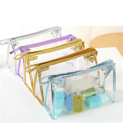 Clear Transparent Pvc Cosmetic Case Make Up Bag Girl Women Toiletry