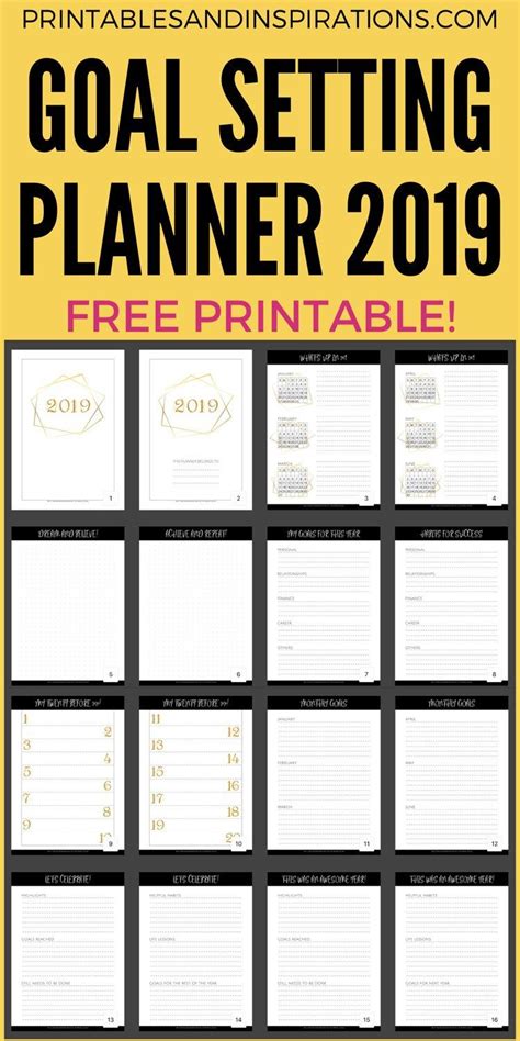 The best habit tracking apps for 2020. 2020 Goal Setting Planner PDF - Free Printable | Printable ...