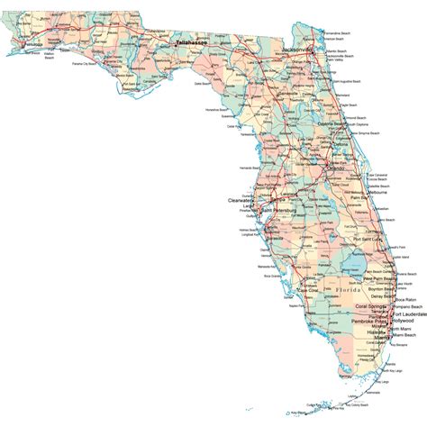 Map Of Florida Panhandle Beach Towns