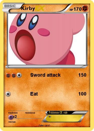 Kirby pokemon card by tomato bitil on deviantart. Pokémon Kirby 5657 5657 - Sword attack - My Pokemon Card