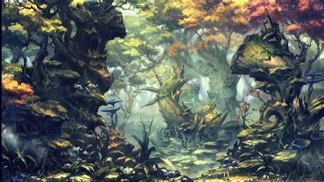 Artwork Fantasy Magical Art Forest Tree Landscape Nature