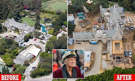 New Aerial Images Reveal Playboy Mansion Remodeling Progress After