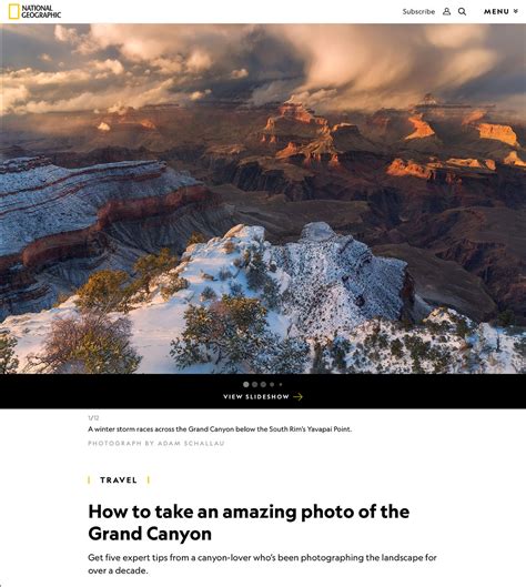 National Geographic Photographing The Grand Canyon June 15 2019
