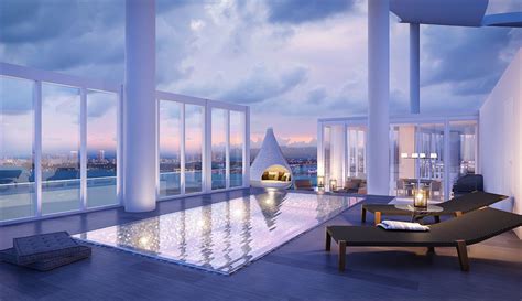 A Two Story Miami Penthouse With Its Own Private Pool Mansion Global
