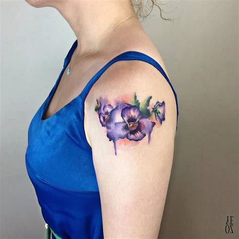 10 Beautiful Violet Tattoo Designs And Meanings Tattooadore