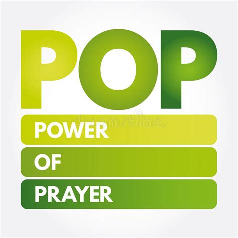 Pop Power Of Prayer Word Cloud Concept Background Stock Illustration