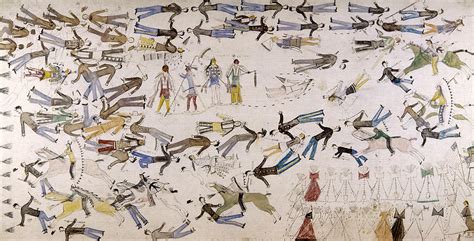 Battle Of Little Bighorn Drawing By Granger