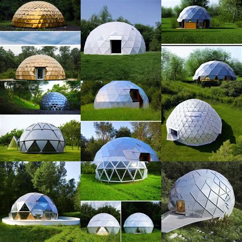 Geodesic Dome House By Biodomes Sustainable Dome Stable Diffusion