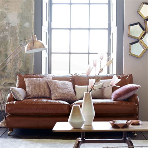 A brown leather sofa is like a favorite pair of jeans. Style guide to leather sofas | Ideal Home