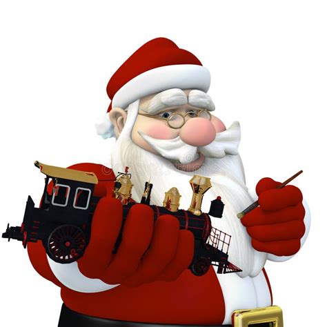 Santa Making Toys Stock Illustration Illustration Of December 24650128